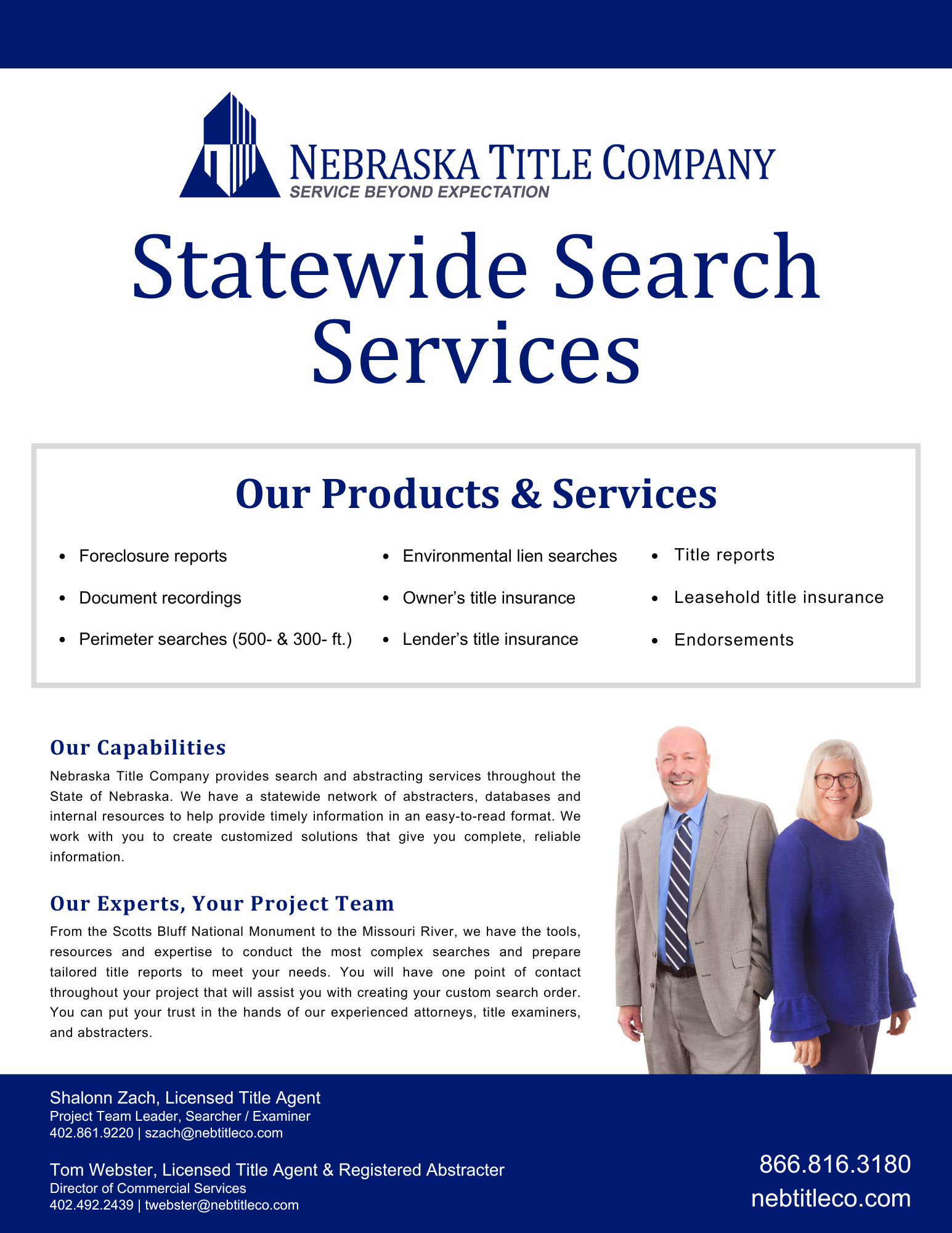 Search Services Flyer